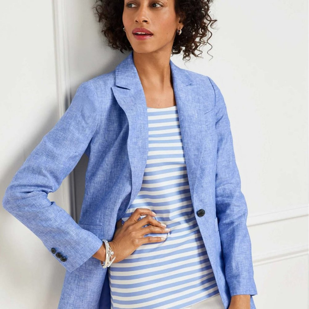 Talbots Linen Blazer